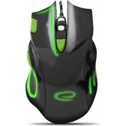 Миша Esperanza MX401 Hawk Black/Green USB (EGM401KG)