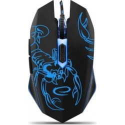 Миша Esperanza MX203 Black/Blue USB (EGM203B)