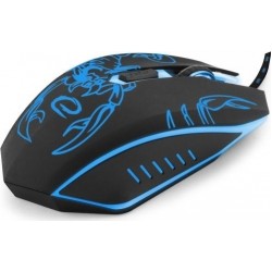 Миша Esperanza MX203 Black/Blue USB (EGM203B)