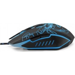 Миша Esperanza MX203 Black/Blue USB (EGM203B)
