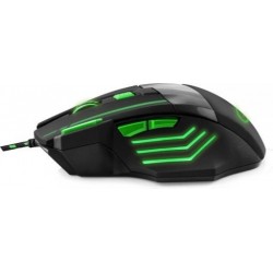 Миша Esperanza MX201 Black/Green USB (EGM201G)