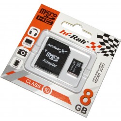Карта пам'яті microSDHC 8ГБ Hi-Rali, Class 10 (HI-8GBSDCL10-01) Карта пам'яті microSDHC 8ГБ Hi-Rali, Class 10 (HI-8GBSDCL10-01)