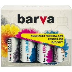 Комплект чорнил Barva (Epson L100/L200/L300) 4 x 90 г Black / Cyan / Magenta / Yellow (L100-090-MP) Комплект чорнил Barva (Epson L100/L200/L300) 4 x 90 г Black / Cyan / Magenta / Yellow (L100-090-MP)