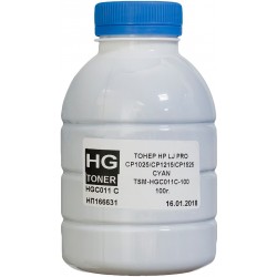 Тонер HG (HP CLJ CP1025, M175/275, Canon LBP-7010C/7018C) 100г Cyan (TSM-HGC011C-100) Тонер HG (HP CLJ CP1025, M175/275, Canon LBP-7010C/7018C) 100г Cyan (TSM-HGC011C-100)