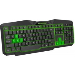 Клавіатура Esperanza EGK201GUA ILLUMINATED Black/Green