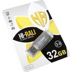 USB флеш-накопичувач 32GB Hi-Rali USB 3.0 Rocket series Silver (HI-32GB3VCSL) USB флеш-накопичувач 32GB Hi-Rali USB 3.0 Rocket series Silver (HI-32GB3VCSL)