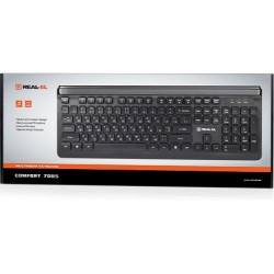 Клавіатура REAL-EL Comfort 7085 Black USB