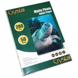 Фотопапір матовий Crystal, 50 аркушів A4, 200г/м2