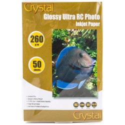Фотопапір глянцевий Crystal, 50 аркушів A6, 260г/м2