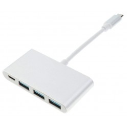 Перехідник ATcom USB-C (тато) - 3x USB (мама), USB-C (мама)