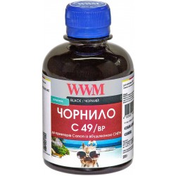 Чорнила WWM Canon G1400/G2400/G3400, Black Pigment, 200 г (C49/BP) Чорнила WWM Canon G1400/G2400/G3400, Black Pigment, 200 г (C49/BP)