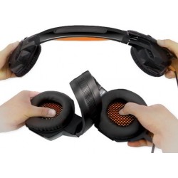 Навушники REAL-EL GDX-7700 Surround 7.1 Black/Orange USB