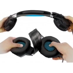 Навушники REAL-EL GDX-7500 Backlit Black/Blue