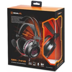Навушники REAL-EL GDX-7450 Backlit Black