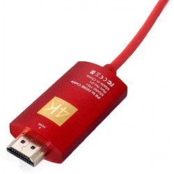 Кабель HDMI на Type C 2.0 м. Extradigital HDMI v1.4 (KBH1751)