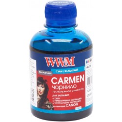 Чорнила WWM Canon Universal CARMEN, CL-31/38/41/51/511/513, CLI-8C/36/426C/521C, Cyan, 200 г (CU/C) Чорнила WWM Canon Universal CARMEN, CL-31/38/41/51/511/513, CLI-8C/36/426C/521C, Cyan, 200 г (CU/C)