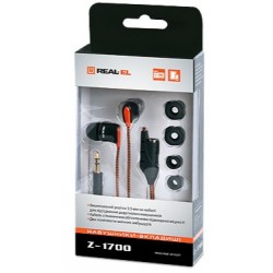 Навушники REAL-EL Z-1700 Black Mini