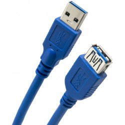 Кабель - удлинитель USB 3.0 - 1.5м AM/AF Extradigital синий (KBU1632)
