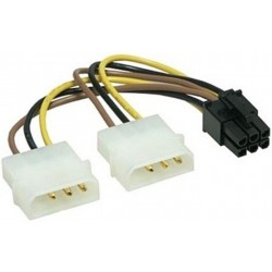 Перехідник живлення Cablexpert CC-PSU-6 2x4pin*6pin