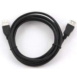 Кабель - подовжувачUSB 2.0 - 3.0м AM/AF Cablexpert феррит фільтр, чорний CCF-USB2-AMAF-10 Кабель - подовжувачUSB 2.0 - 3.0м AM/AF Cablexpert феррит фільтр, чорний CCF-USB2-AMAF-10