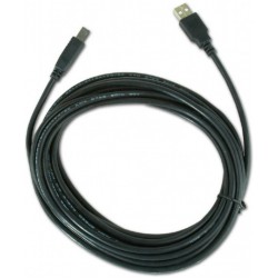 Кабель USB 2.0 - 4.5м AM/BM Cablexpert преміум, чорний CCP-USB2-AMBM-15 Кабель USB 2.0 - 4.5м AM/BM Cablexpert преміум, чорний CCP-USB2-AMBM-15