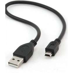 Кабель USB 2.0 - 0.3м AM/Mini Cablexpert CCP-USB2-AM5P-1, mini USB2.0, A-папа/mini USB 5-пин, 0.3 м, премиум Кабель USB 2.0 - 0.3м AM/Mini Cablexpert CCP-USB2-AM5P-1, mini USB2.0, A-папа/mini USB 5-пин, 0.3 м, премиум