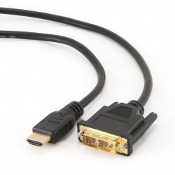 Кабель HDMI на DVI 4.5 м. Cablexpert CC-HDMI-DVI-15 V1.3/19-пін