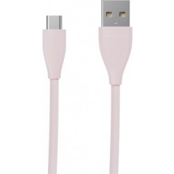 Кабель USB 2.0 - 1.0м AM/Micro B Maxxter UB-M-USB-01GP, Pink, преміум, 2.4А Кабель USB 2.0 - 1.0м AM/Micro B Maxxter UB-M-USB-01GP, Pink, преміум, 2.4А