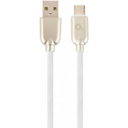Кабель USB 2.0 - 1.0м AM/Type-C Cablexpert CC-USB2R-AMCM-1M-W 2.1А, білий Кабель USB 2.0 - 1.0м AM/Type-C Cablexpert CC-USB2R-AMCM-1M-W 2.1А, білий