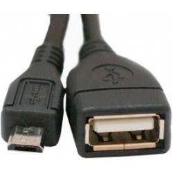 Кабель USB 2.0 - 0.1м AF/Micro 5P OTG ATcom