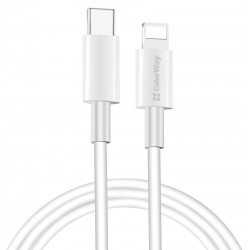 Кабель Type C - Lightning, ColorWay, White, 1м, 3.0A (CW-CBPDCL032-WH) Кабель Type C - Lightning, ColorWay, White, 1м, 3.0A (CW-CBPDCL032-WH)