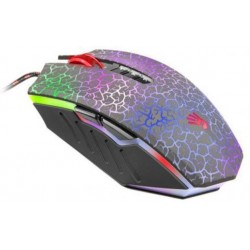 Миша A4Tech A70A Crackle Bloody Black USB