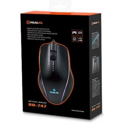 Миша REAL-EL RM-747 Black USB (EL123200028)