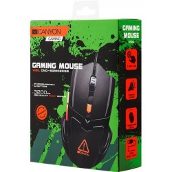 Миша Canyon Vigil Black/Orange USB (CND-SGM02RGB)