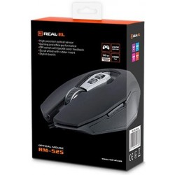 Миша REAL-EL RM-525 Black USB