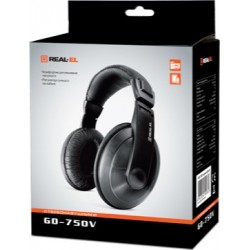 Навушники REAL-EL GD-750V Black (EL124200015) Навушники REAL-EL GD-750V Black (EL124200015)