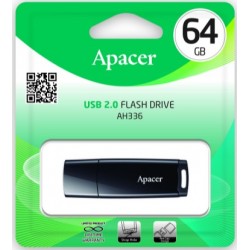 USB флеш-накопичувач 64GB Apacer AH336 Black (AP64GAH336B-1) USB флеш-накопичувач 64GB Apacer AH336 Black (AP64GAH336B-1)