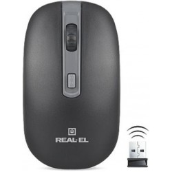 Миша REAL-EL RM-303 Black/Grey USB