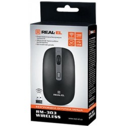 Миша REAL-EL RM-303 Black/Grey USB