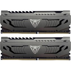 Пам'ять 8GB x2 (16GB kit) DDR4 3600MHz Patriot Viper Steel Gray (PVS416G360C7K)