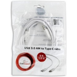 Кабель Cablexpert 1.8 м, USB 3.0 Type-A - USB Type-C (CCP-USB3-AMCM-6-W) Кабель Cablexpert 1.8 м, USB 3.0 Type-A - USB Type-C (CCP-USB3-AMCM-6-W)