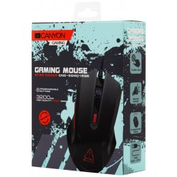 Миша Canyon Star Raider Black USB RGB (CND-SGM01)