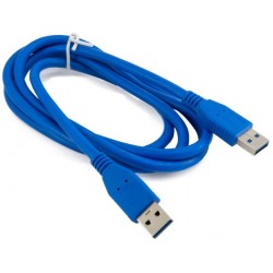 Кабель USB 3.0 - 1.5м AM/AM Extradigital, Blue (KBU1629)
