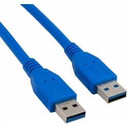 Кабель USB 3.0 - 1.5м AM/AM Extradigital, Blue (KBU1629)