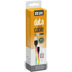 Кабель USB - Lightning, ColorWay, Mix, 1м, 2.4A (CW-CBUL016-MC) Кабель USB - Lightning, ColorWay, Mix, 1м, 2.4A (CW-CBUL016-MC)