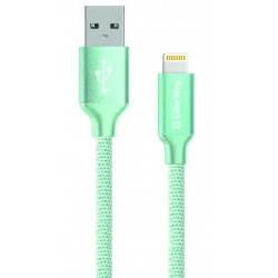 Кабель USB - Lightning, ColorWay, Mint, 1м, 2.1A (CW-CBUL004-MT) Кабель USB - Lightning, ColorWay, Mint, 1м, 2.1A (CW-CBUL004-MT)
