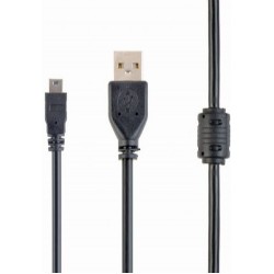 Кабель USB 2.0 - 1.8м AM/Mini Cablexpert CCF-USB2-AM5P-6, mini USB2.0, A-папа/mini USB 5-пин, 1.8 м. феррит (CCF-USB2-AM5P-6) Кабель USB 2.0 - 1.8м AM/Mini Cablexpert CCF-USB2-AM5P-6, mini USB2.0, A-папа/mini USB 5-пин, 1.8 м. феррит (CCF-USB2-AM5P-6)