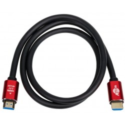 Кабель HDMI - HDMI, 5 м, Black/Red, V2.0, Atcom, позолоченные коннекторы (24945)