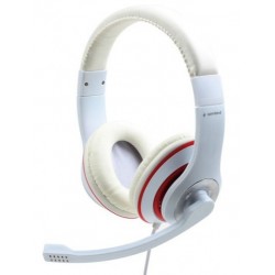 Навушники Gembird MHS-03-BKWT White (MHS-03-WTRD) Навушники Gembird MHS-03-BKWT White (MHS-03-WTRD)