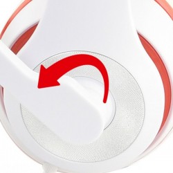Навушники Gembird MHS-03-BKWT White (MHS-03-WTRD) Навушники Gembird MHS-03-BKWT White (MHS-03-WTRD)
